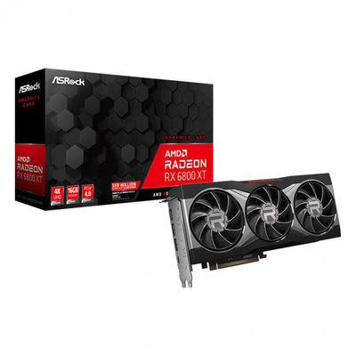 cartes graphiques Radeon RX 6800 XT 16GB GDDR6 de Rig Non LHR de l'exploitation 2360MHz