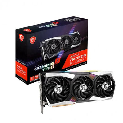 cartes graphiques Radeon RX 6800 XT 16GB GDDR6 de Rig Non LHR de l'exploitation 2360MHz