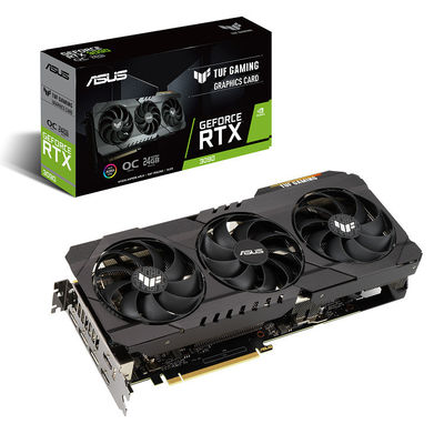 Cyberpunk 1770MHz du JEU 1740 de la carte graphique RTX 3090 OC 24G de jeu de DDR6X TUF